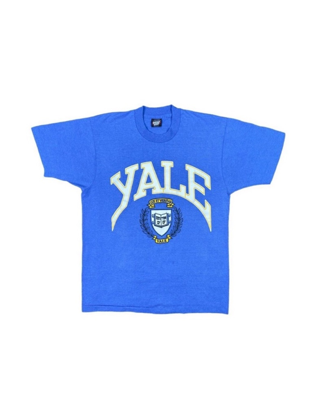 Vintage Screen Stars Yale University Crew Neck Tee - Size Large